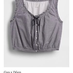 Gap × DÔEN Gingham Cropped Tank Top